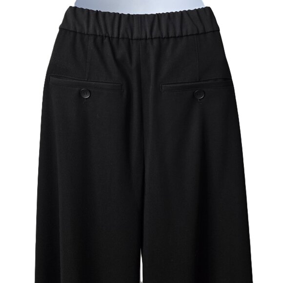 ME+EM Side Stripe Track Pant 14 US 18 UK Wide Leg Trouser Black Zip Pockets NEW - Picture 6 of 15